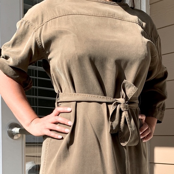 Nice Kaki Dress hardly worn ! - Picture 1 of 5